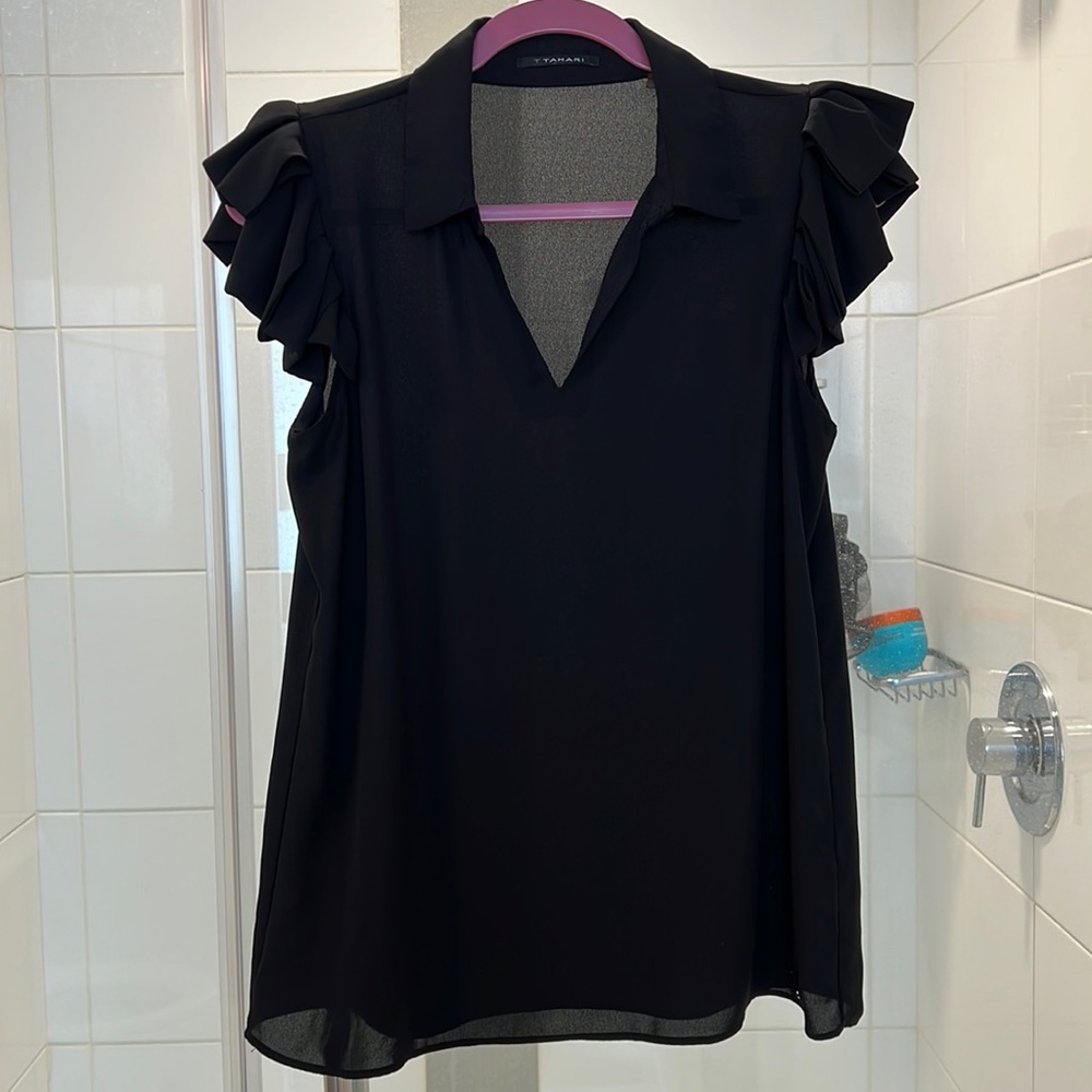 Black Tahari blouse